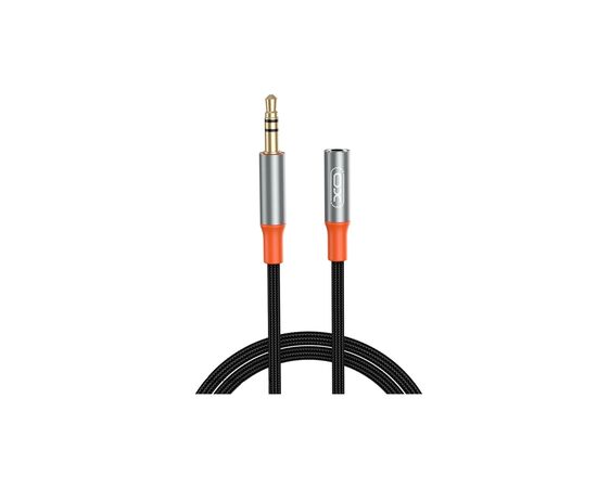 Кабель мультимедийный 3.5mm M to 3.5mm F 1.0m black XO (NB-R269A.black)