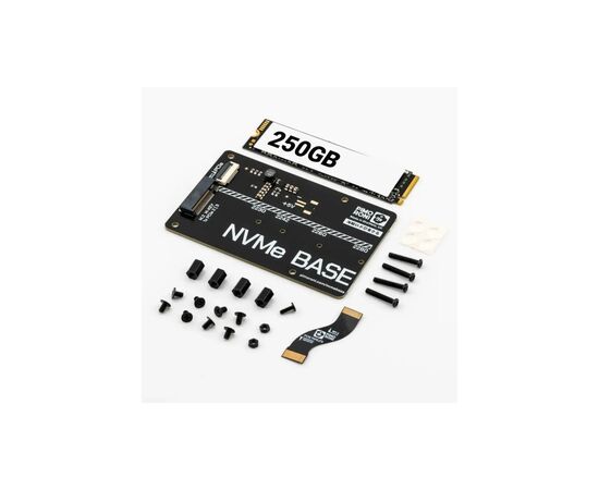 Додаткове обладнання до промислового ПК Pimoroni Плата розширення NVMe Base для Raspberry Pi 5 + SSD на 250 Гб (PIM701)