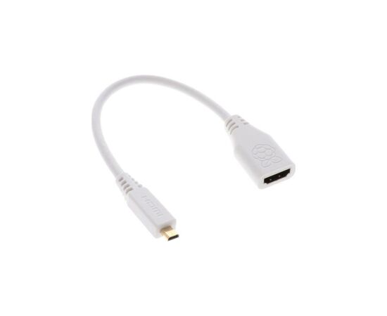 Додаткове обладнання до промислового ПК Raspberry Pi Кабель-адаптер для Raspberry Pi Micro-HDMI to HDMI (SC0224)