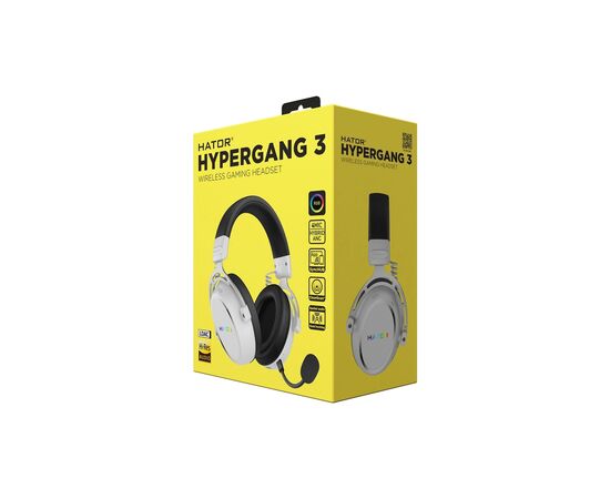 Наушники Hator Hypergang 3 Wireless White (ESH56), изображение 8 Наушники Hator Hypergang 3 Wireless White (ESH56), изображение 8