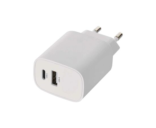 Зарядное устройство EMOS V02B15 1xUSB-A + 1xUSB-C 15W GaN (V02B15), изображение 2