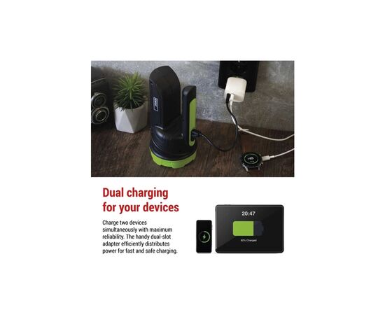 Зарядное устройство EMOS V02B15 1xUSB-A + 1xUSB-C 15W GaN (V02B15), изображение 4