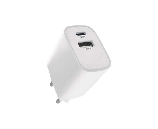 Зарядний пристрій EMOS V02B15 1xUSB-A + 1xUSB-C 15W GaN (V02B15)