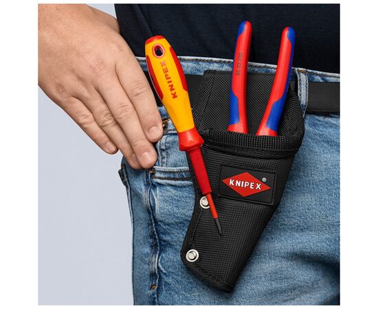 Сумка для инструмента KNIPEX поясная для 2-х инструментов (00 19 75 LE), изображение 5 Сумка для инструмента KNIPEX поясная для 2-х инструментов (00 19 75 LE), изображение 5