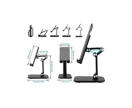 Подставка для планшета Dynamode smartphones/tablets 4-13 inches (PH-Stand-02 black), изображение 9 Подставка для планшета Dynamode smartphones/tablets 4-13 inches (PH-Stand-02 black), изображение 9