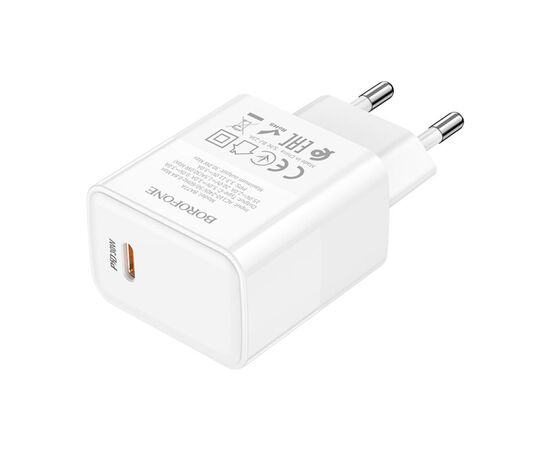 Зарядное устройство BOROFONE BA77A Insightful USB-C PD30W White (6941991101274), изображение 2 Зарядное устройство BOROFONE BA77A Insightful USB-C PD30W White (6941991101274), изображение 2