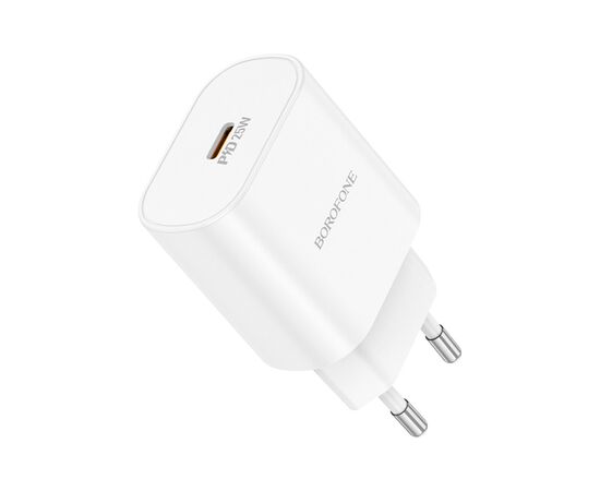 Зарядное устройство BOROFONE BA82A Platinum USB-C PD25W White (6941991112256), изображение 3 Зарядное устройство BOROFONE BA82A Platinum USB-C PD25W White (6941991112256), изображение 3