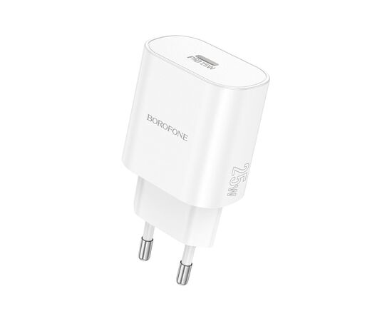 Зарядний пристрій BOROFONE BA82A Platinum USB-C PD25W White (6941991112256)