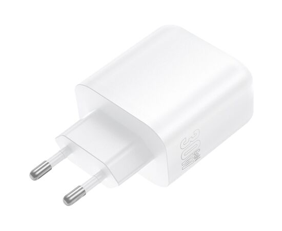 Зарядное устройство BOROFONE BA89A Destello 1xUSB-C PD30W + 1xUSB QC3.0 White (6941991119361), изображение 6 Зарядное устройство BOROFONE BA89A Destello 1xUSB-C PD30W + 1xUSB QC3.0 White (6941991119361), изображение 6