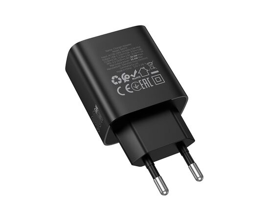 Зарядное устройство BOROFONE BA97A Ilustre USB-C PD30W digital display Black (6941991120480), изображение 6 Зарядное устройство BOROFONE BA97A Ilustre USB-C PD30W digital display Black (6941991120480), изображение 6