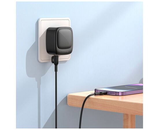 Зарядное устройство BOROFONE BAS23A Lucky 1xUSB-C + 2xUSB PD30W Black (6941991109386), изображение 9 Зарядное устройство BOROFONE BAS23A Lucky 1xUSB-C + 2xUSB PD30W Black (6941991109386), изображение 9