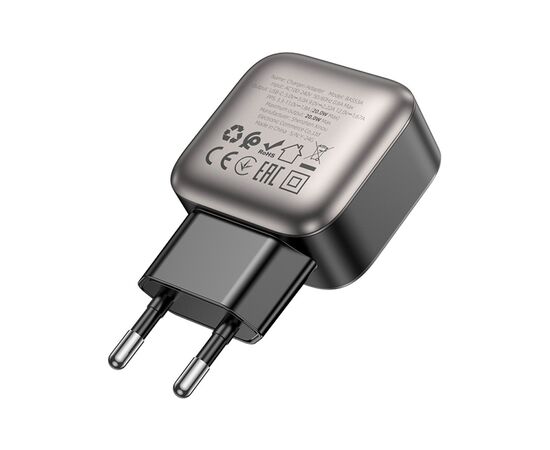 Зарядное устройство BOROFONE BAS53A Absolute USB-C PD20W Black (6941991116179), изображение 5 Зарядное устройство BOROFONE BAS53A Absolute USB-C PD20W Black (6941991116179), изображение 5