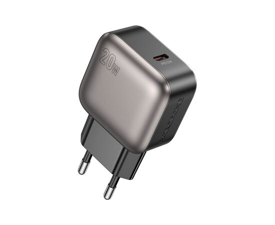 Зарядний пристрій BOROFONE BAS53A Absolute USB-C PD20W Black (6941991116179)
