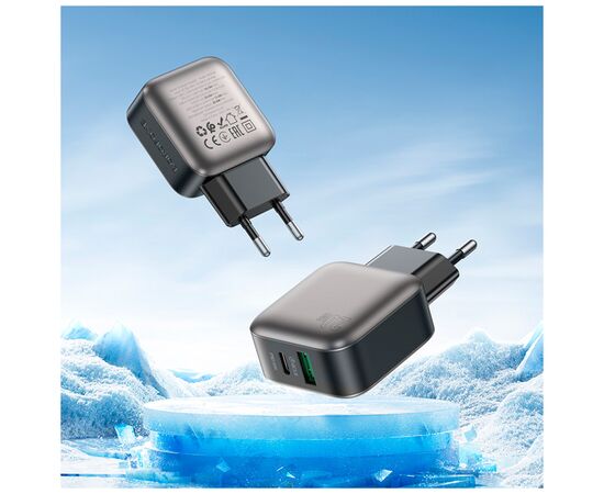 Зарядное устройство BOROFONE BAS54A Absolute 1xUSB-C PD20W + 1xUSB QC3.0 Black (6941991116209), изображение 8 Зарядное устройство BOROFONE BAS54A Absolute 1xUSB-C PD20W + 1xUSB QC3.0 Black (6941991116209), изображение 8
