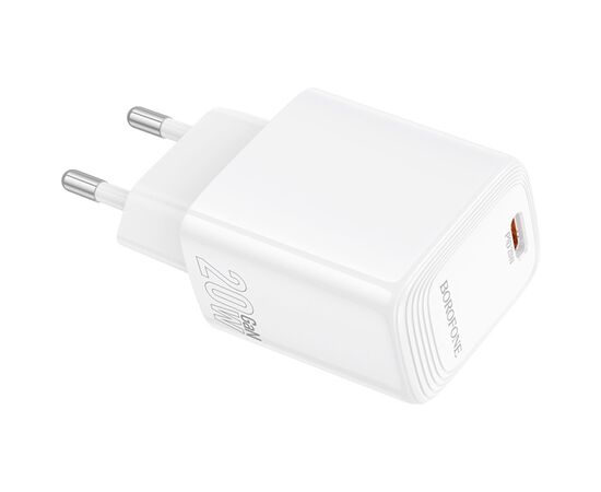 Зарядний пристрій BOROFONE BN26 Fuente USB-C PD20W White (6941991120237), зображення 2 Зарядний пристрій BOROFONE BN26 Fuente USB-C PD20W White (6941991120237), зображення 2
