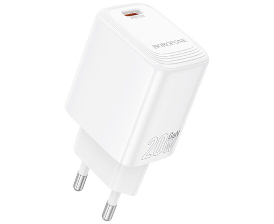 Зарядний пристрій BOROFONE BN26 Fuente USB-C PD20W White (6941991120237)