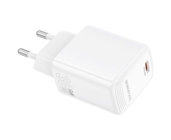 Зарядний пристрій BOROFONE BN28 Fuente USB-C PD30W White (6941991120299), зображення 2 Зарядний пристрій BOROFONE BN28 Fuente USB-C PD30W White (6941991120299), зображення 2