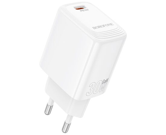 Зарядний пристрій BOROFONE BN28 Fuente USB-C PD30W White (6941991120299)
