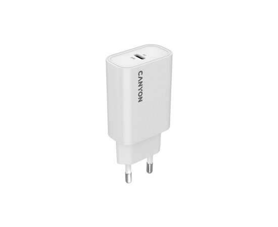 Зарядное устройство Canyon 30CL OnCharge USB-C PD30W White (CNE-CHA30CLW), изображение 2 Зарядное устройство Canyon 30CL OnCharge USB-C PD30W White (CNE-CHA30CLW), изображение 2