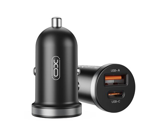 Зарядний пристрій XO CC56 USB-C PD30W + USB-A Black (CC56_Black), зображення 2 Зарядний пристрій XO CC56 USB-C PD30W + USB-A Black (CC56_Black), зображення 2