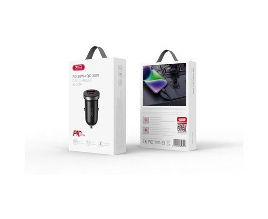 Зарядний пристрій XO CC56 USB-C PD30W + USB-A Black (CC56_Black), зображення 4 Зарядний пристрій XO CC56 USB-C PD30W + USB-A Black (CC56_Black), зображення 4