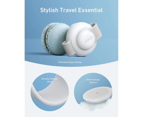 Зарядное устройство Anker MagGo Wireless Charging Pad 15W 3-in-1 Foldable White (B25M8H21), изображение 6 Зарядное устройство Anker MagGo Wireless Charging Pad 15W 3-in-1 Foldable White (B25M8H21), изображение 6