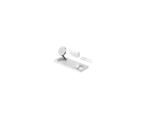 Зарядное устройство Anker MagGo Wireless Charging Station 15W 3-in-1 Pad White (B25M1321)