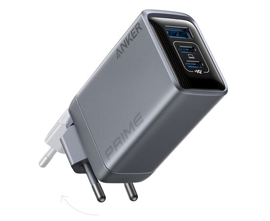 Зарядное устройство Anker GaNPrime 100W 2xUSB-C PD + 1xUSB-A Foldable Silver (A2688341)