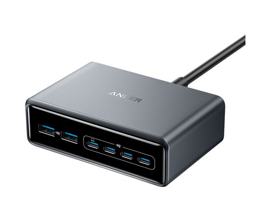 Зарядное устройство Anker GaNPrime 200W 4xUSB-C PD + 2xUSB-A Black (A2683341)