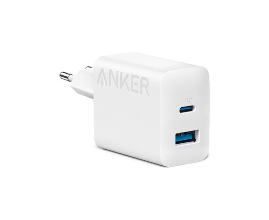 Зарядний пристрій Anker PowerPort 20W USB-C + USB-A White (A2348G21)