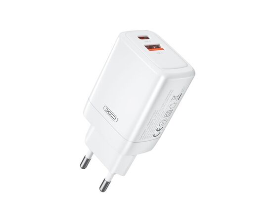 Зарядний пристрій XO CE16 67.5W USB-C PD45W + USB-A QC 22.5W White (CE16_White), зображення 2 Зарядний пристрій XO CE16 67.5W USB-C PD45W + USB-A QC 22.5W White (CE16_White), зображення 2