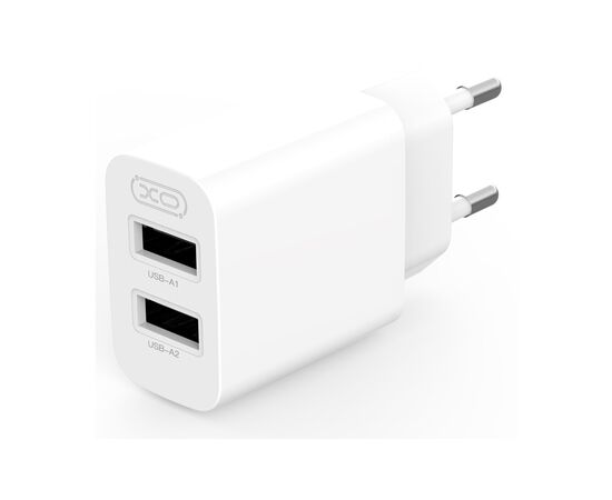 Зарядний пристрій XO L109 12W 2xUSB-A White (L109_White), зображення 2 Зарядний пристрій XO L109 12W 2xUSB-A White (L109_White), зображення 2