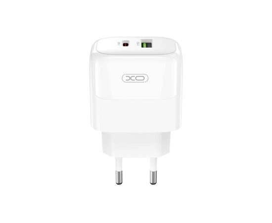 Зарядний пристрій XO L138 48W USB-C PD30W + USB-A QC18W White (L138_White), зображення 6 Зарядний пристрій XO L138 48W USB-C PD30W + USB-A QC18W White (L138_White), зображення 6