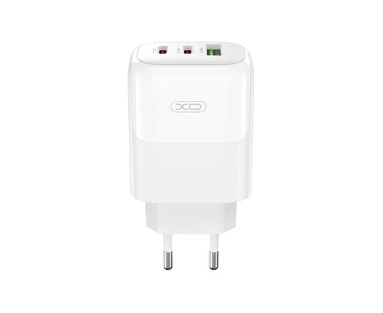 Зарядний пристрій XO L139 83W 2xUSB-C PD65W + USB-A QC18W White (L139_White), зображення 3 Зарядний пристрій XO L139 83W 2xUSB-C PD65W + USB-A QC18W White (L139_White), зображення 3