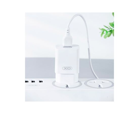 Зарядний пристрій XO L99 12W USB-A White (L99_White), зображення 3 Зарядний пристрій XO L99 12W USB-A White (L99_White), зображення 3