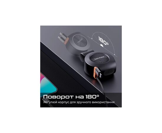 Зарядное устройство Promate USB-C + USB-A + cable USB-C + Lightning (drivegear-r2), изображение 5 Зарядное устройство Promate USB-C + USB-A + cable USB-C + Lightning (drivegear-r2), изображение 5