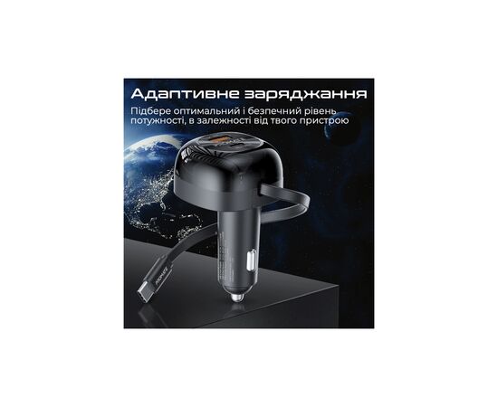 Зарядное устройство Promate 62W USB-C cable + USB-A/USB-C ports (powerdrive-rc65), изображение 5 Зарядное устройство Promate 62W USB-C cable + USB-A/USB-C ports (powerdrive-rc65), изображение 5