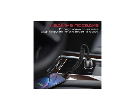Зарядное устройство Promate 33W USB-C cable + USB-A port (powerdrive-33pdc.black), изображение 3 Зарядное устройство Promate 33W USB-C cable + USB-A port (powerdrive-33pdc.black), изображение 3