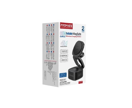 Зарядное устройство Promate wireless charger rubix-65w black (rubix-65w.black), изображение 10 Зарядное устройство Promate wireless charger rubix-65w black (rubix-65w.black), изображение 10
