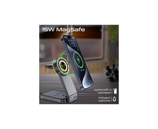 Зарядное устройство Promate wireless charger transfold (transfold), изображение 3 Зарядное устройство Promate wireless charger transfold (transfold), изображение 3