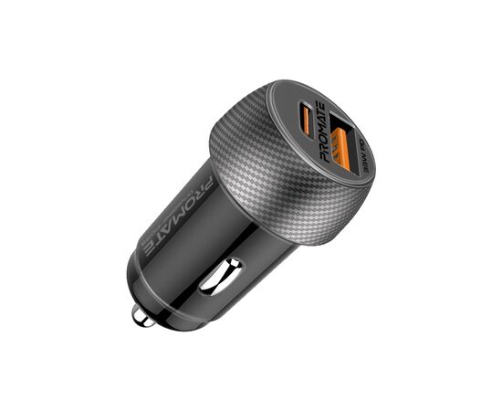 Зарядное устройство Promate drivegear-pd33 USB-C PD33W + USB-A QC3.0 Black (drivegear-pd33)