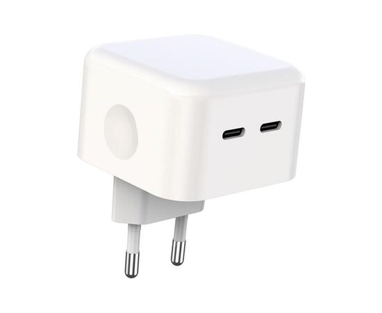 Зарядний пристрій XO L102 2xUSB-C PD35W White (L102.white)