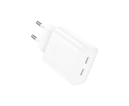Зарядное устройство XO L105 2xUSB-C PD35W White (L105.white)