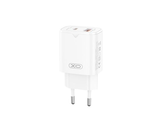 Зарядний пристрій XO L130 USB-C PD30W + USB-A QC3.0 White (L130.white), зображення 3 Зарядний пристрій XO L130 USB-C PD30W + USB-A QC3.0 White (L130.white), зображення 3