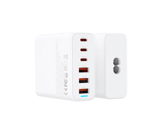 Зарядний пристрій XO L133 3xUSB-A + 3xUSB-C 75W White (L133.white), зображення 2 Зарядний пристрій XO L133 3xUSB-A + 3xUSB-C 75W White (L133.white), зображення 2