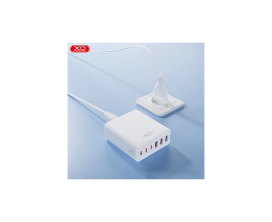 Зарядний пристрій XO L133 3xUSB-A + 3xUSB-C 75W White (L133.white), зображення 3 Зарядний пристрій XO L133 3xUSB-A + 3xUSB-C 75W White (L133.white), зображення 3