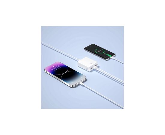 Зарядний пристрій XO L133 3xUSB-A + 3xUSB-C 75W White (L133.white), зображення 4 Зарядний пристрій XO L133 3xUSB-A + 3xUSB-C 75W White (L133.white), зображення 4
