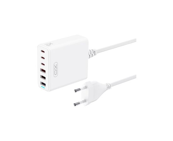 Зарядний пристрій XO L133 3xUSB-A + 3xUSB-C 75W White (L133.white)