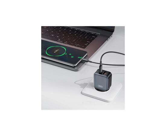 Зарядний пристрій XO L154 USB-C PD20W + USB-A QC3.0 Black (L154.black), зображення 4 Зарядний пристрій XO L154 USB-C PD20W + USB-A QC3.0 Black (L154.black), зображення 4