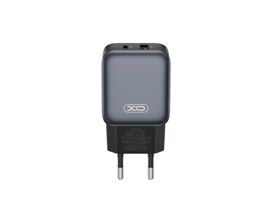 Зарядное устройство XO L154 USB-C PD20W + USB-A QC3.0 Black (L154.black)